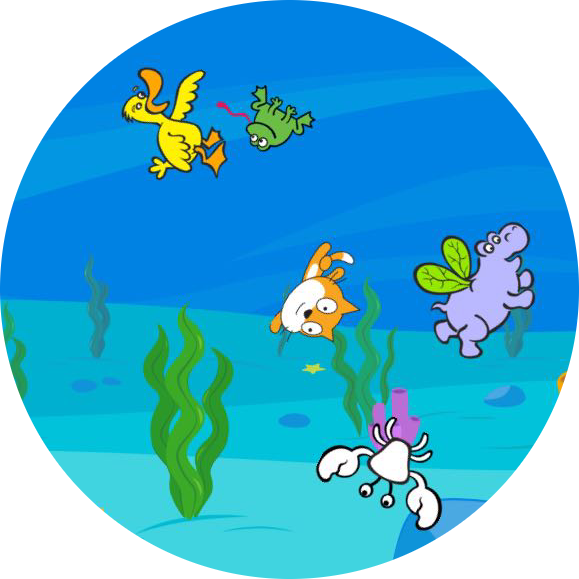 undersea cartoon world